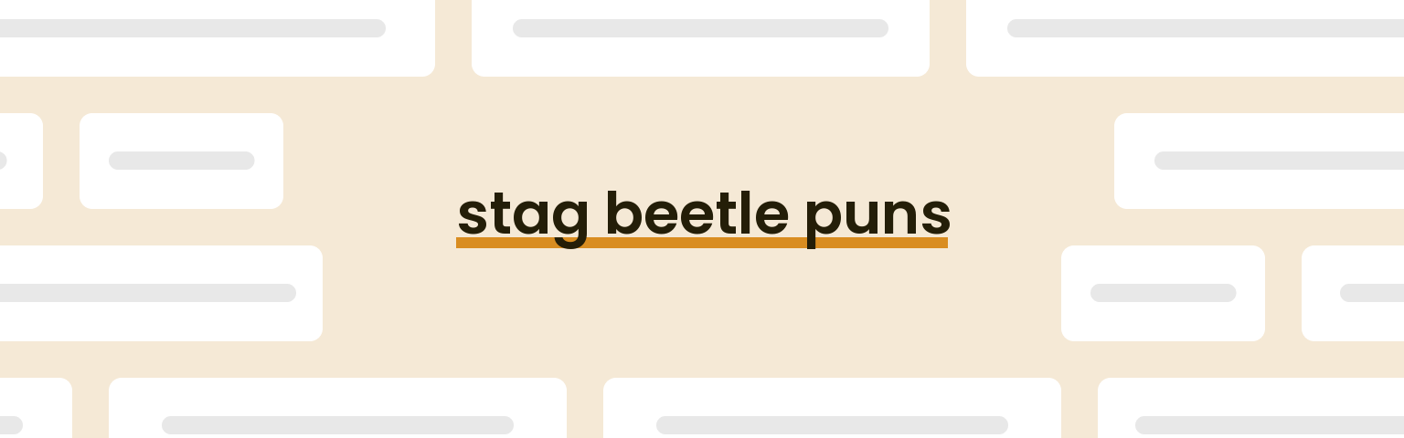 stag-beetle-puns