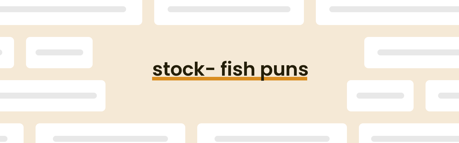 stock-fish-puns
