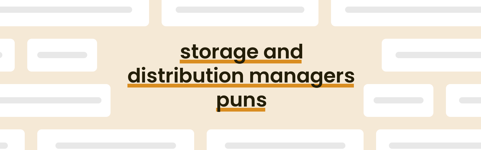 storage-and-distribution-managers-puns