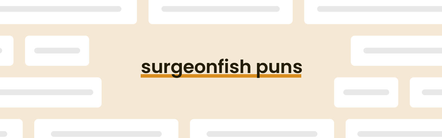 surgeonfish-puns