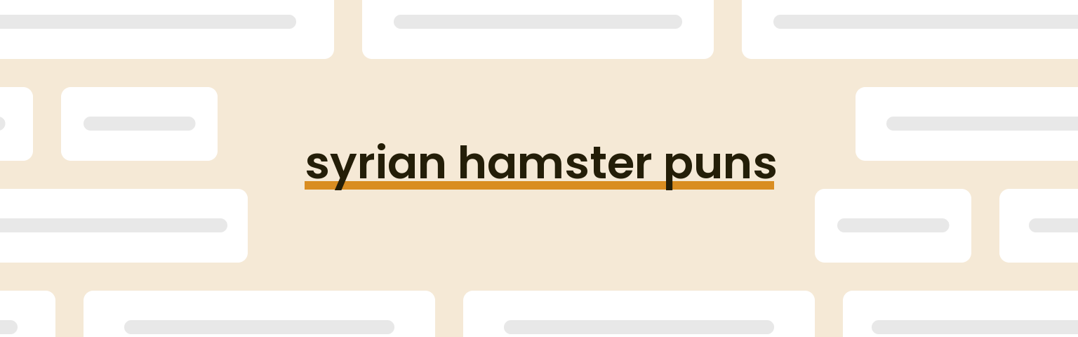 syrian-hamster-puns