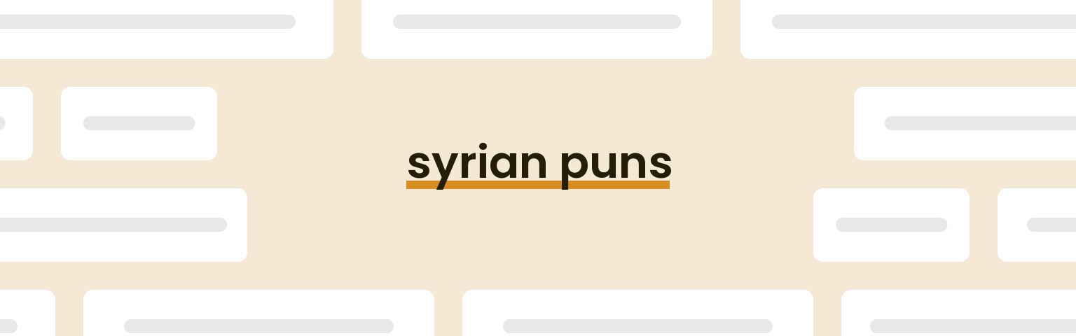 syrian-puns