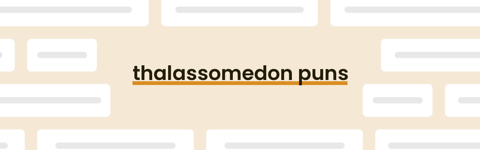 thalassomedon-puns