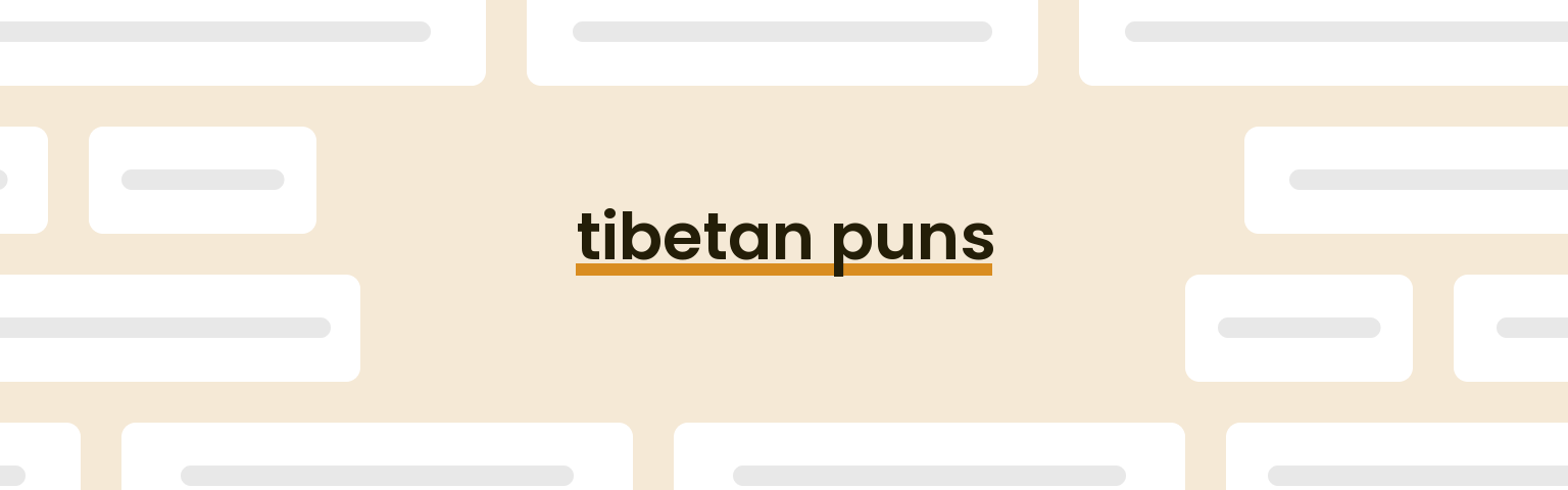 tibetan-puns