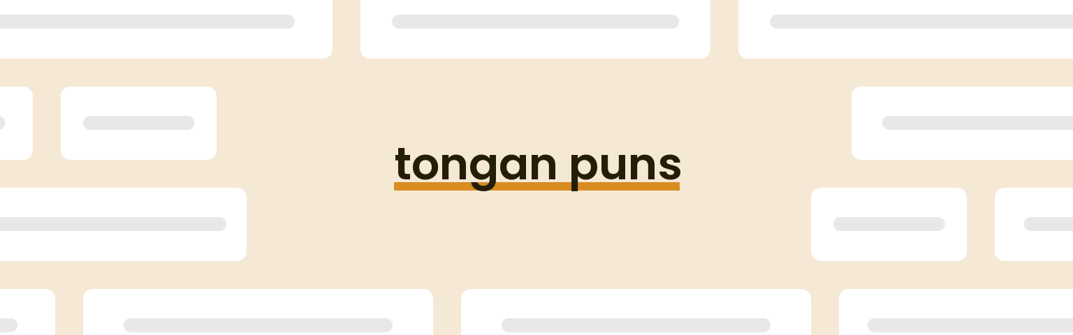 tongan-puns