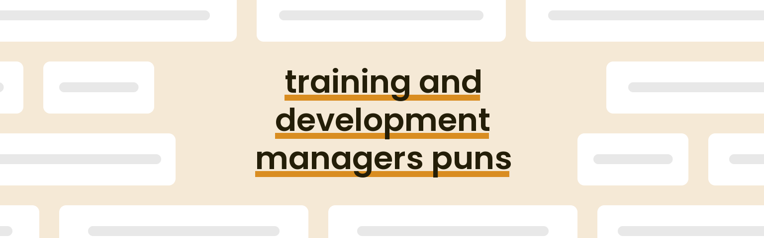 training-and-development-managers-puns