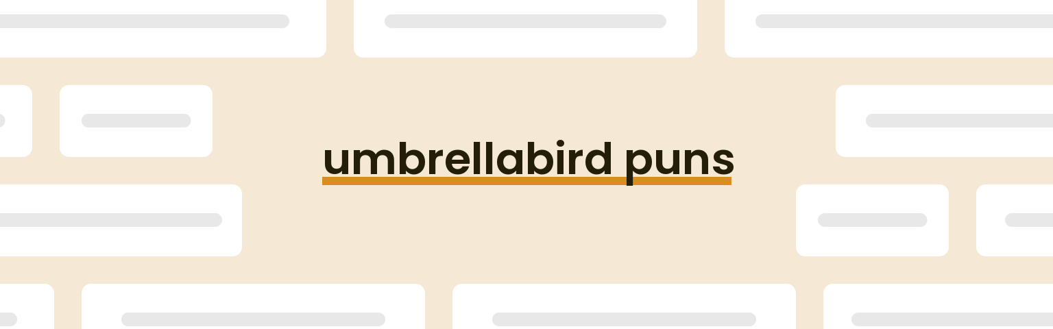 umbrellabird-puns