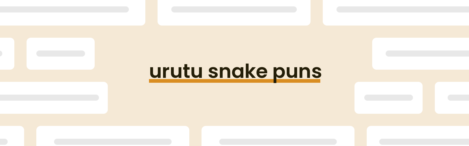 urutu-snake-puns