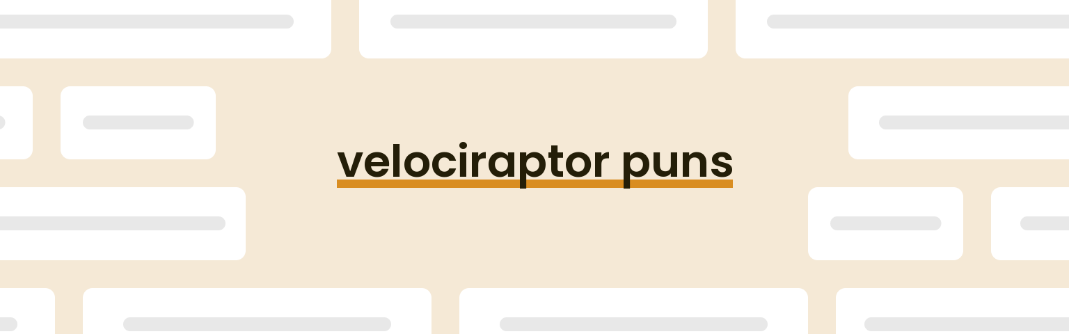 velociraptor-puns