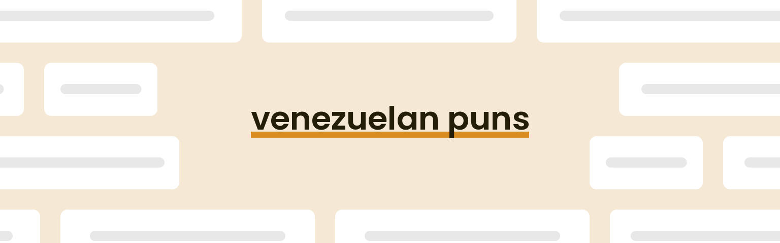 venezuelan-puns