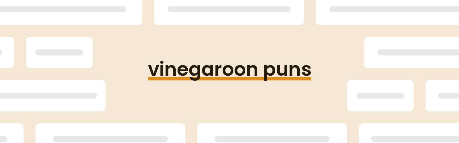vinegaroon-puns