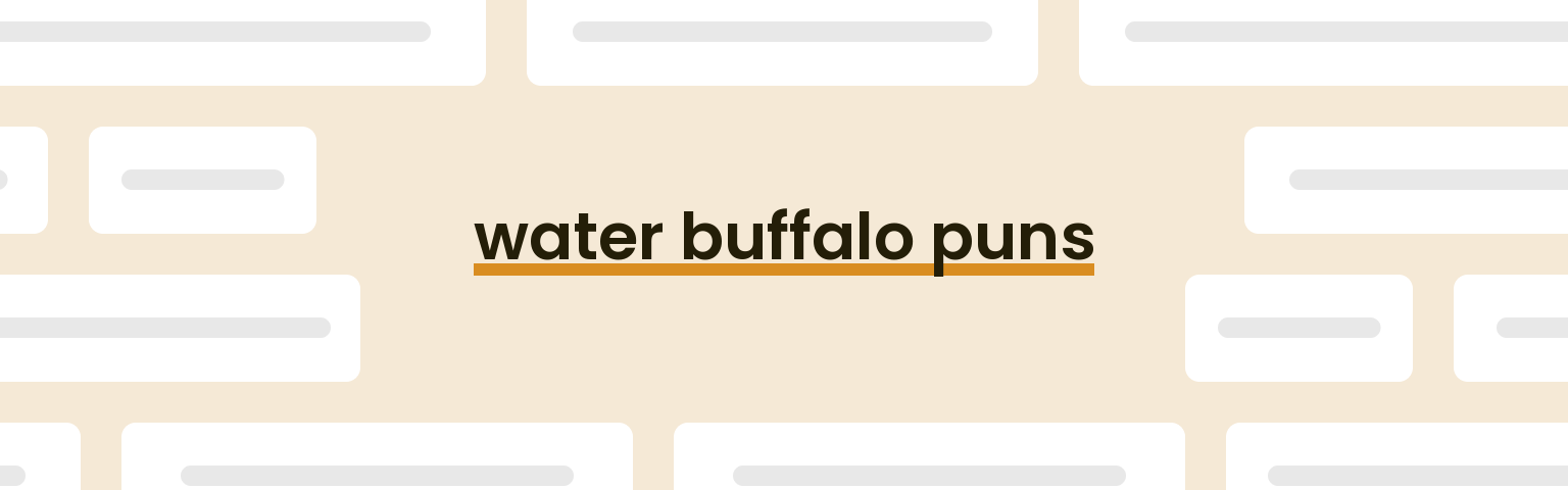 water-buffalo-puns