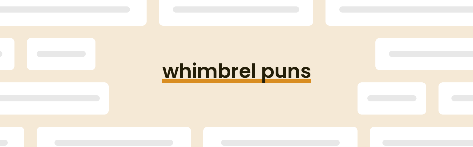 whimbrel-puns