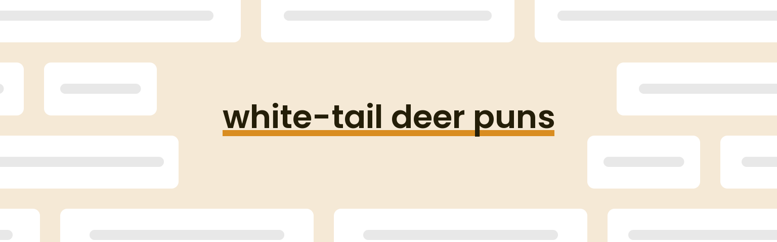 white-tail-deer-puns