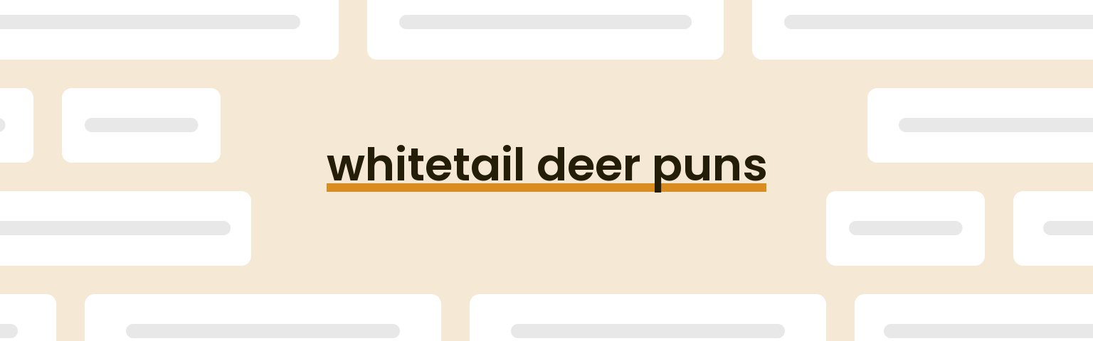 whitetail-deer-puns