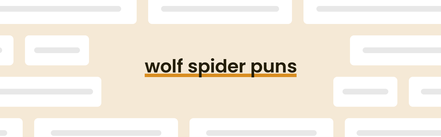 wolf-spider-puns