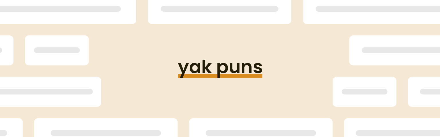 yak-puns