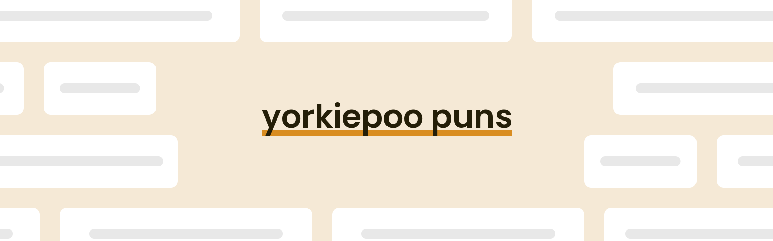 yorkiepoo-puns